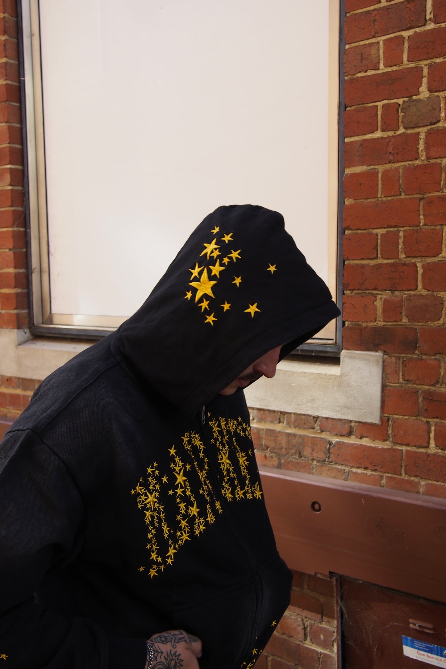 Market Galaxy Arc Zip Hoodie Faded Black