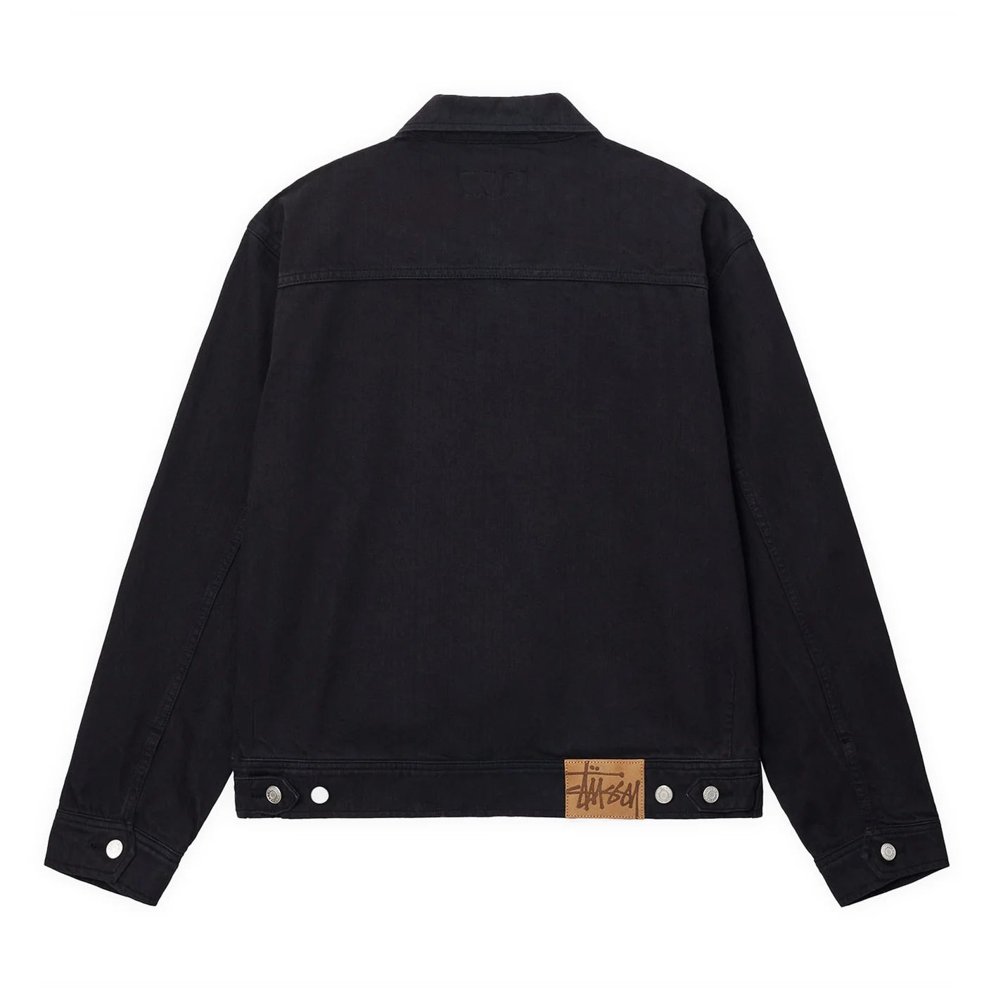 Stussy Twill Zip Chore Jacket Solid Black