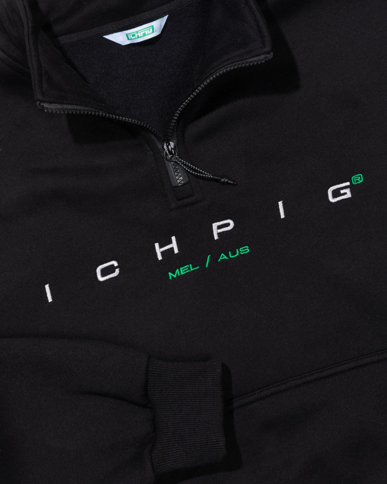 Ichpig Capital 1/4 Zip Black