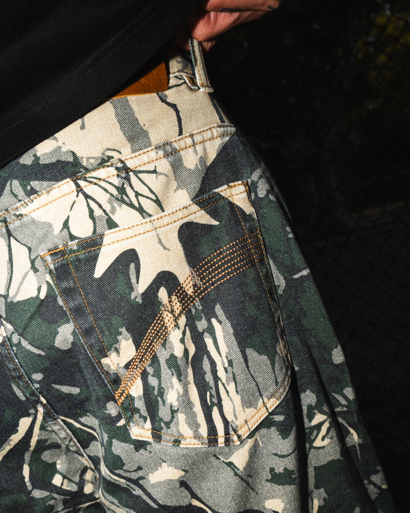 Ichpig Pigasus Denim Shorts Tree