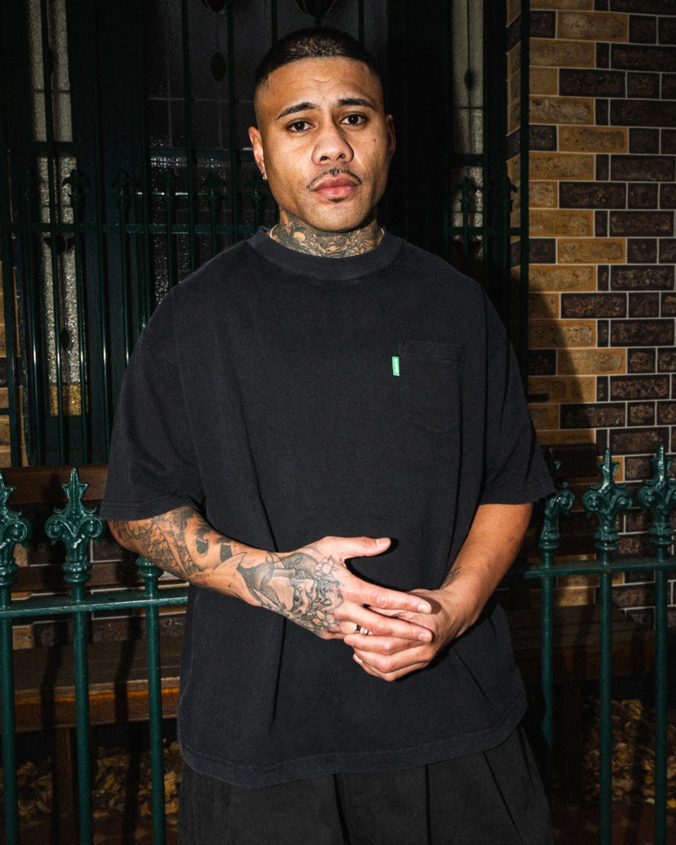 Ichpig Heavyweight Pocket Tee Onyx