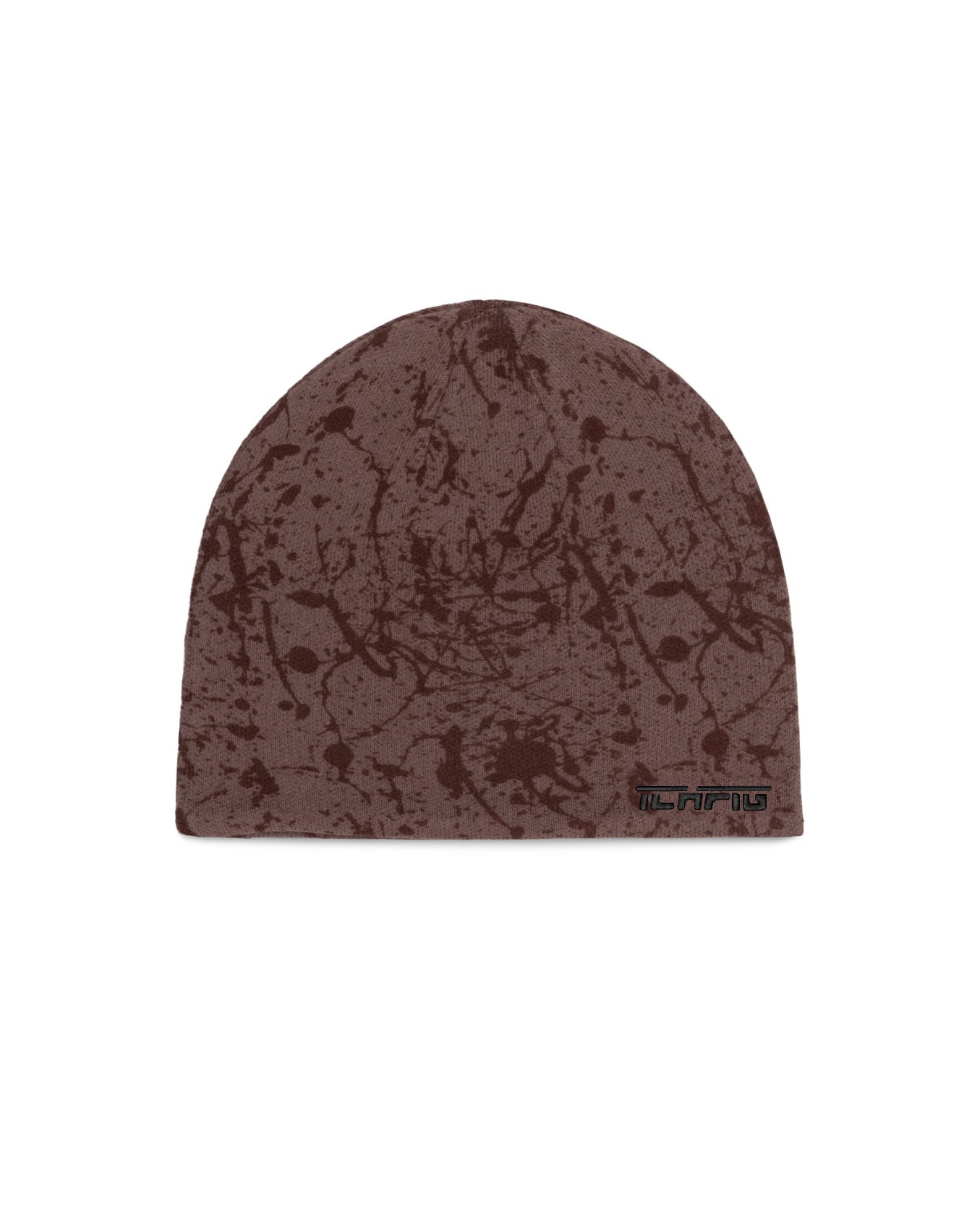 Ichpig Reversible Splatter Beanie Black / Umber