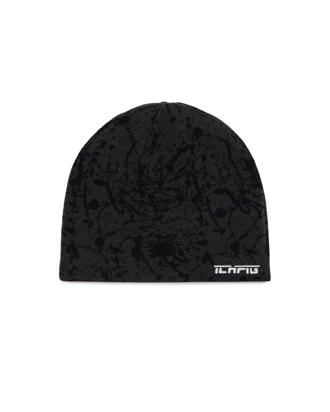 Ichpig Reversible Splatter Beanie Black / Umber