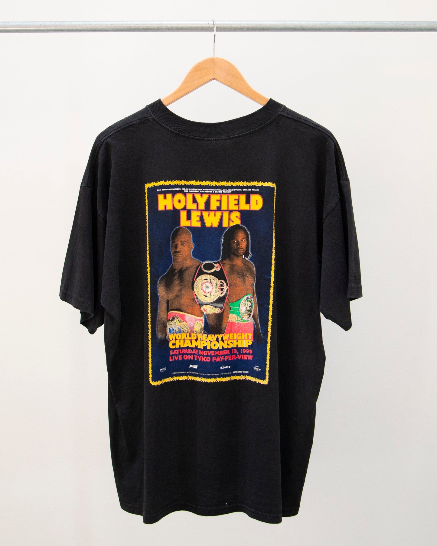 1999 Holyfield Vs Lewis 'World Heavyweight Championship' T-Shirt XL