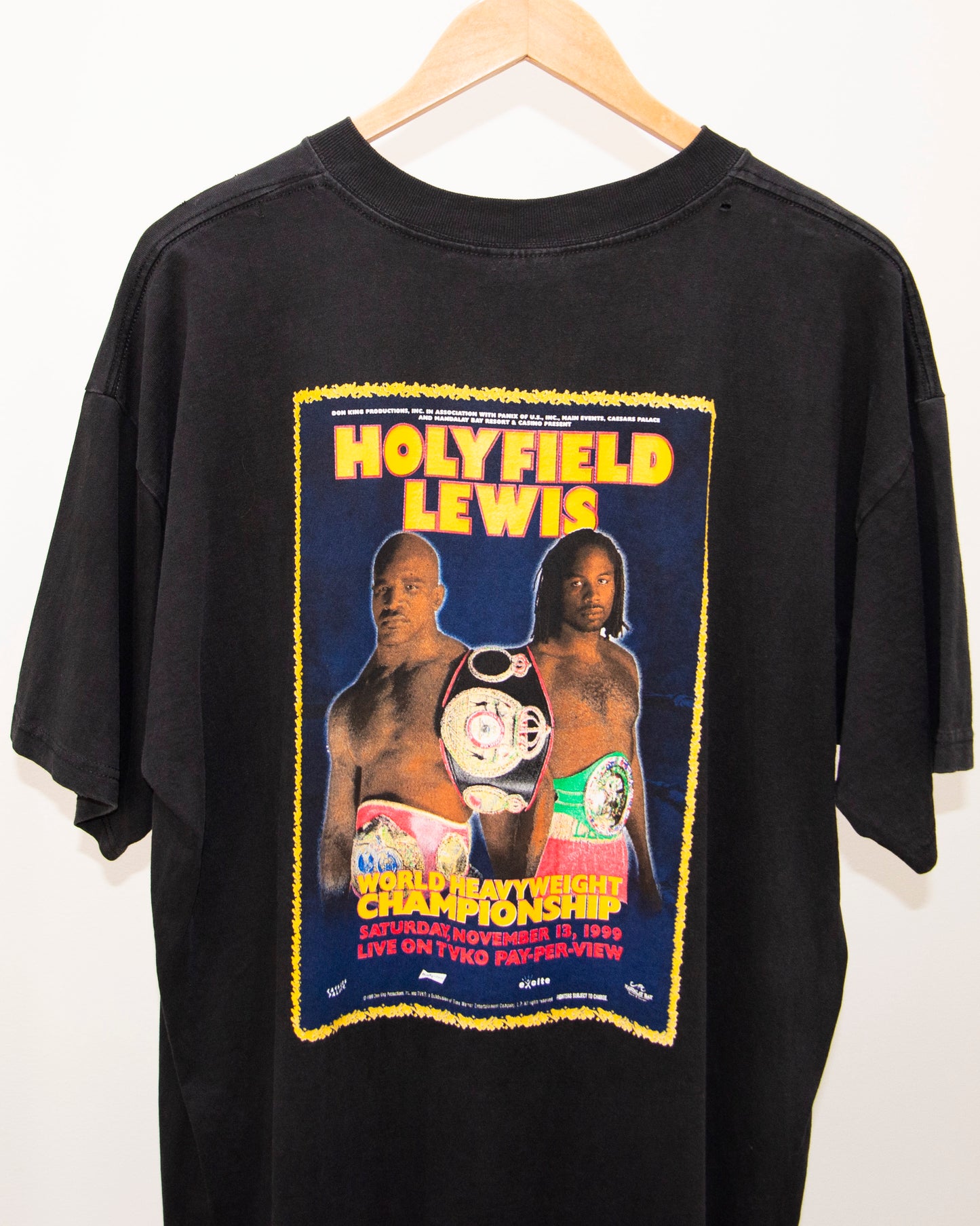 1999 Holyfield Vs Lewis 'World Heavyweight Championship' T-Shirt XL