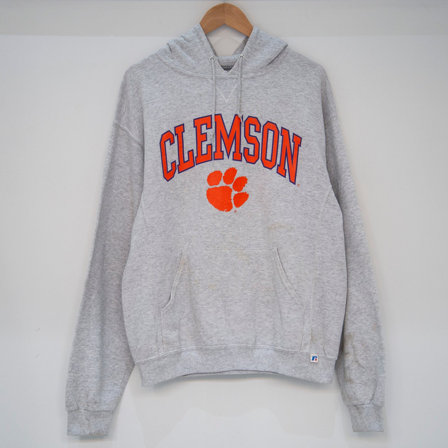 Vintage Clemson Russell Athletics Hoodie Medium