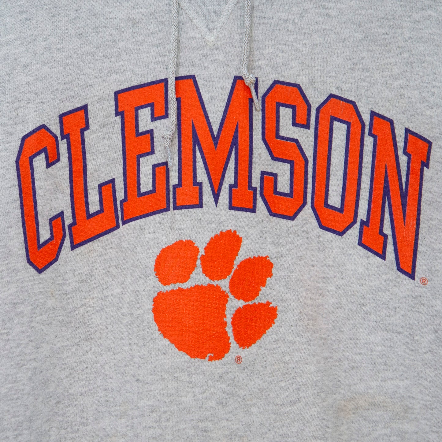 Vintage Clemson Russell Athletics Hoodie Medium