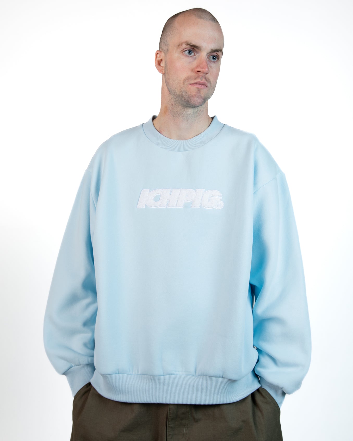 Ichpig Sprinters Chenille Crewneck Ice