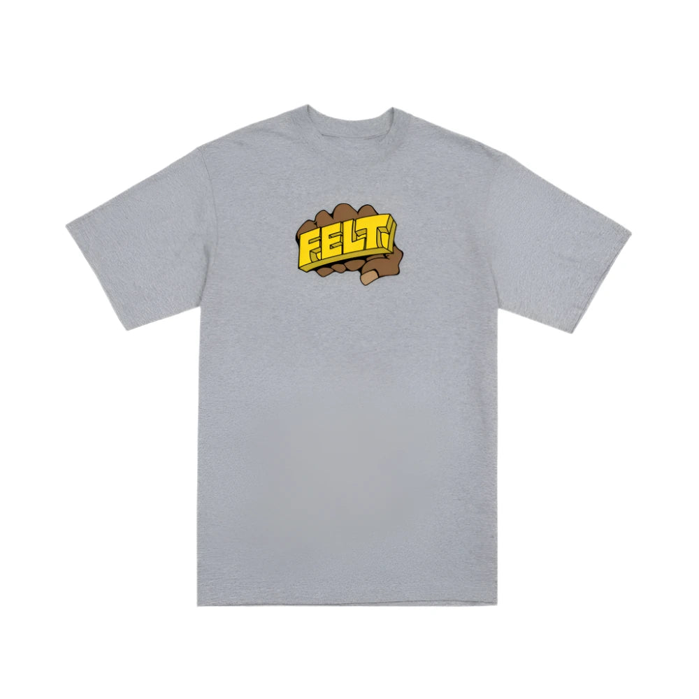Felt Knuckle Tee Grey