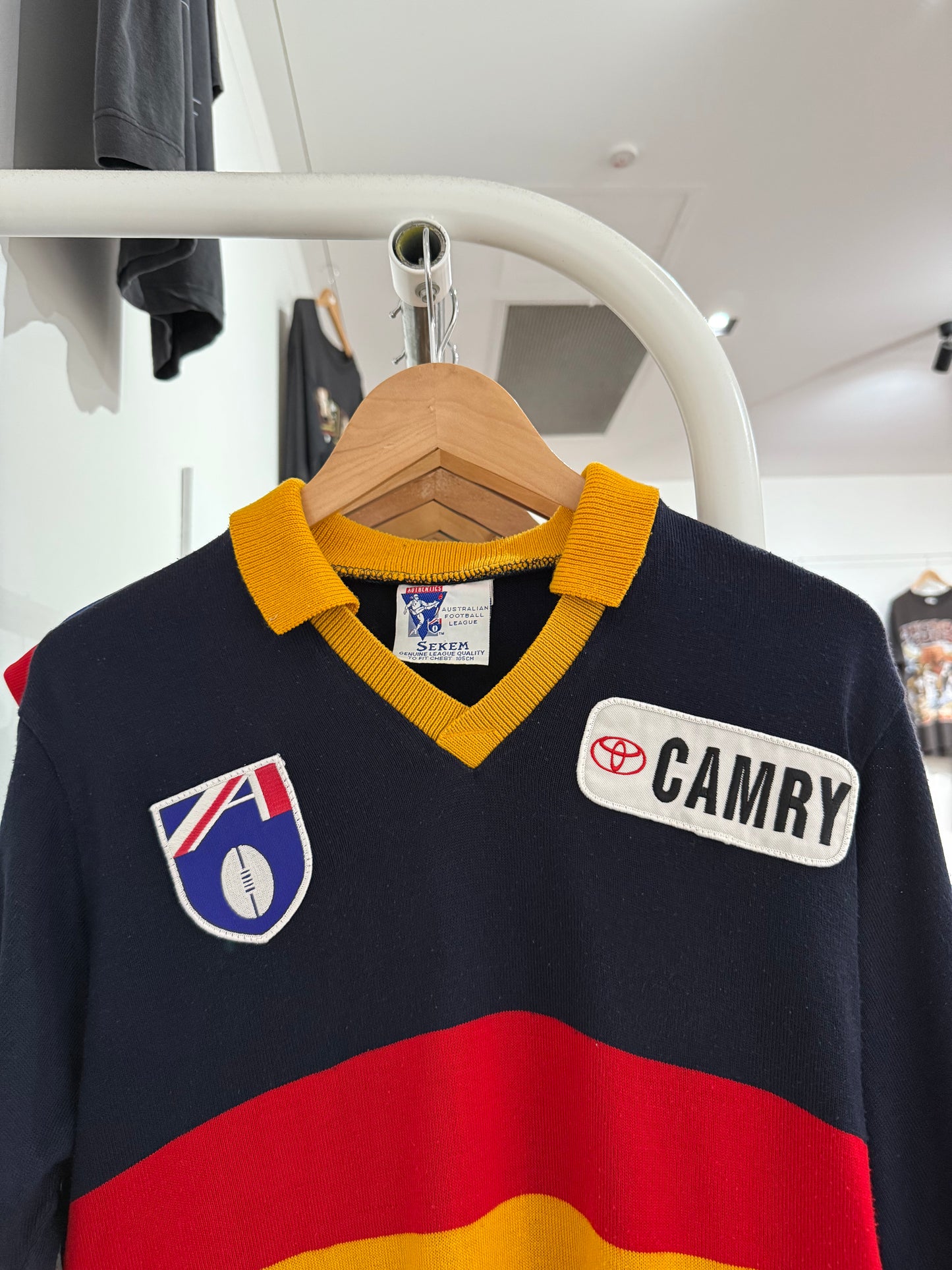 90's Adelaide Crows Long Sleeve Jersey Large