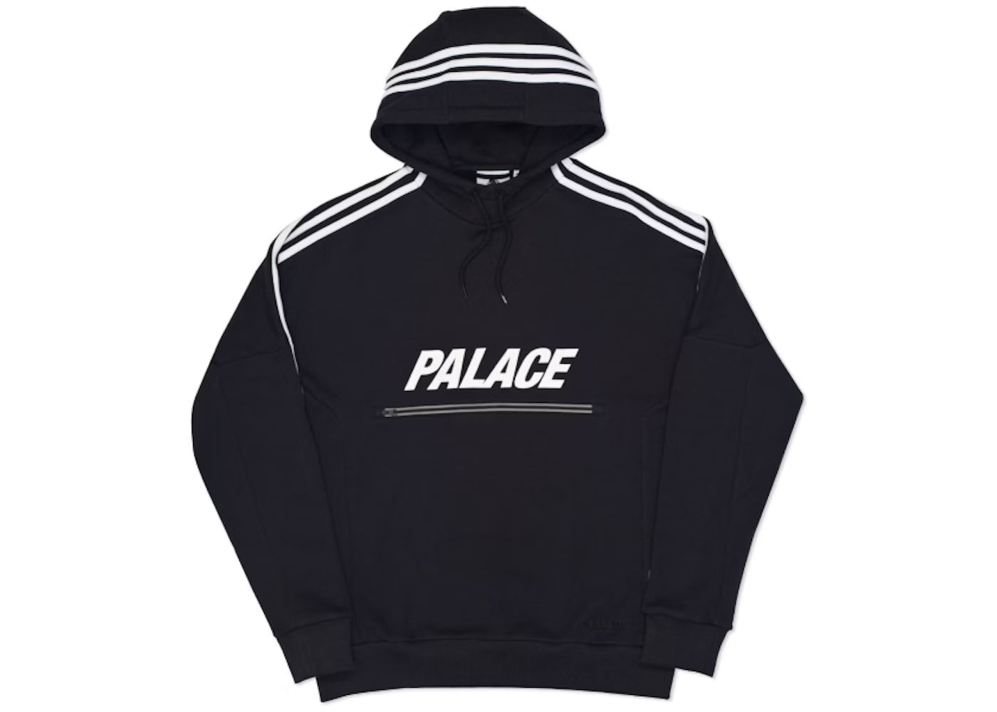 Preowned Palace Adidas Hoodie Black / White Medium
