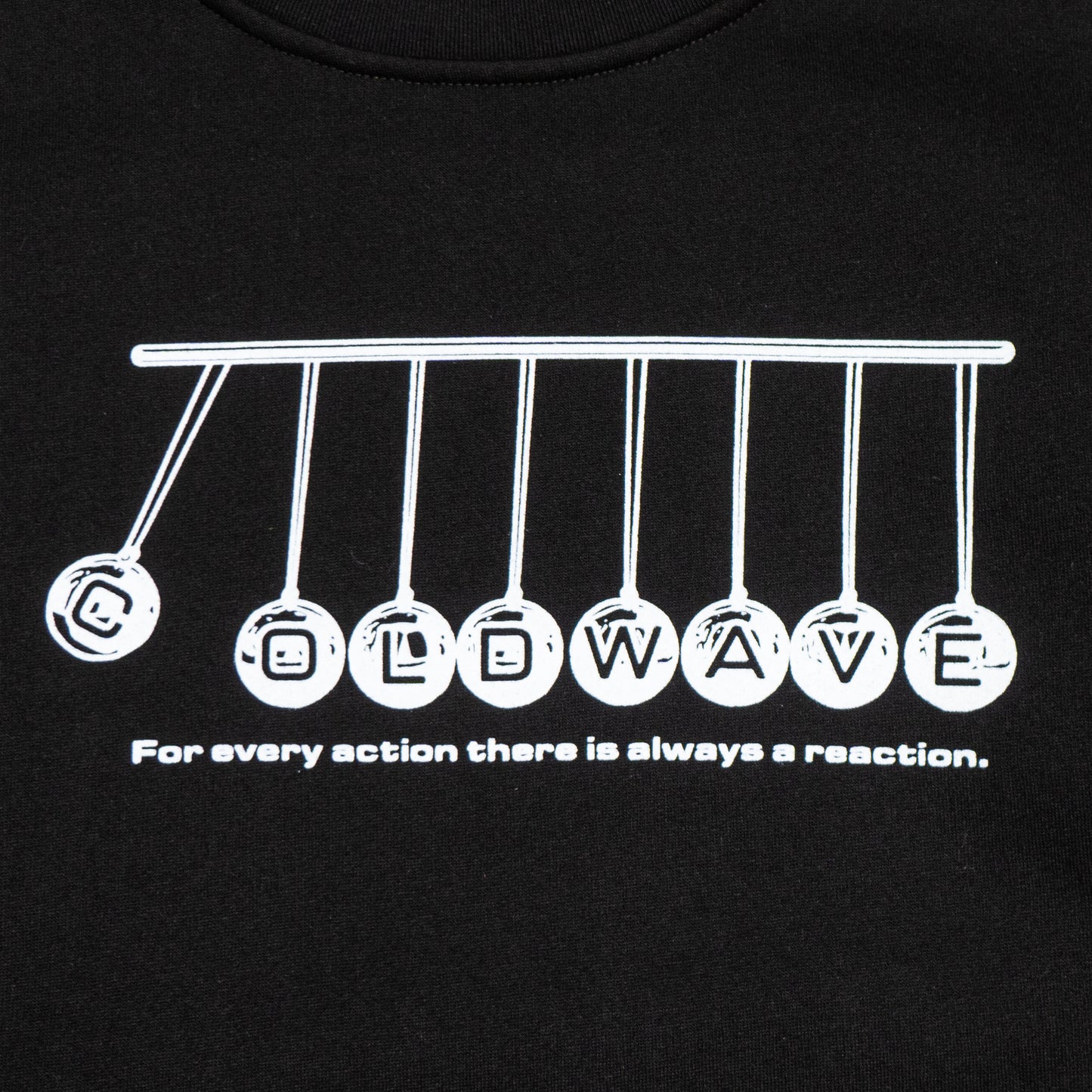 Cold Wave Newton's Cradle Sweatshirt Black