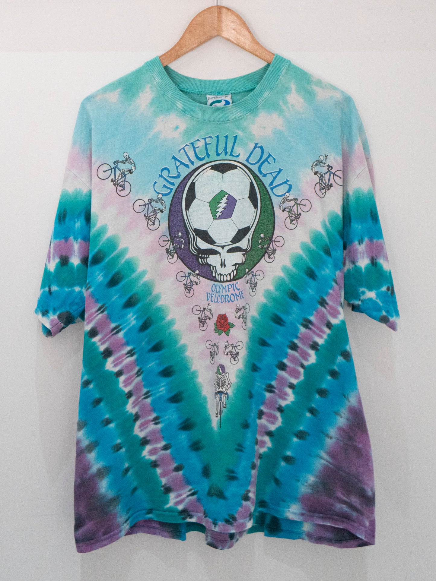 1990 Grateful Dead Olympic Velodrome Tie Dye T-Shirt XL