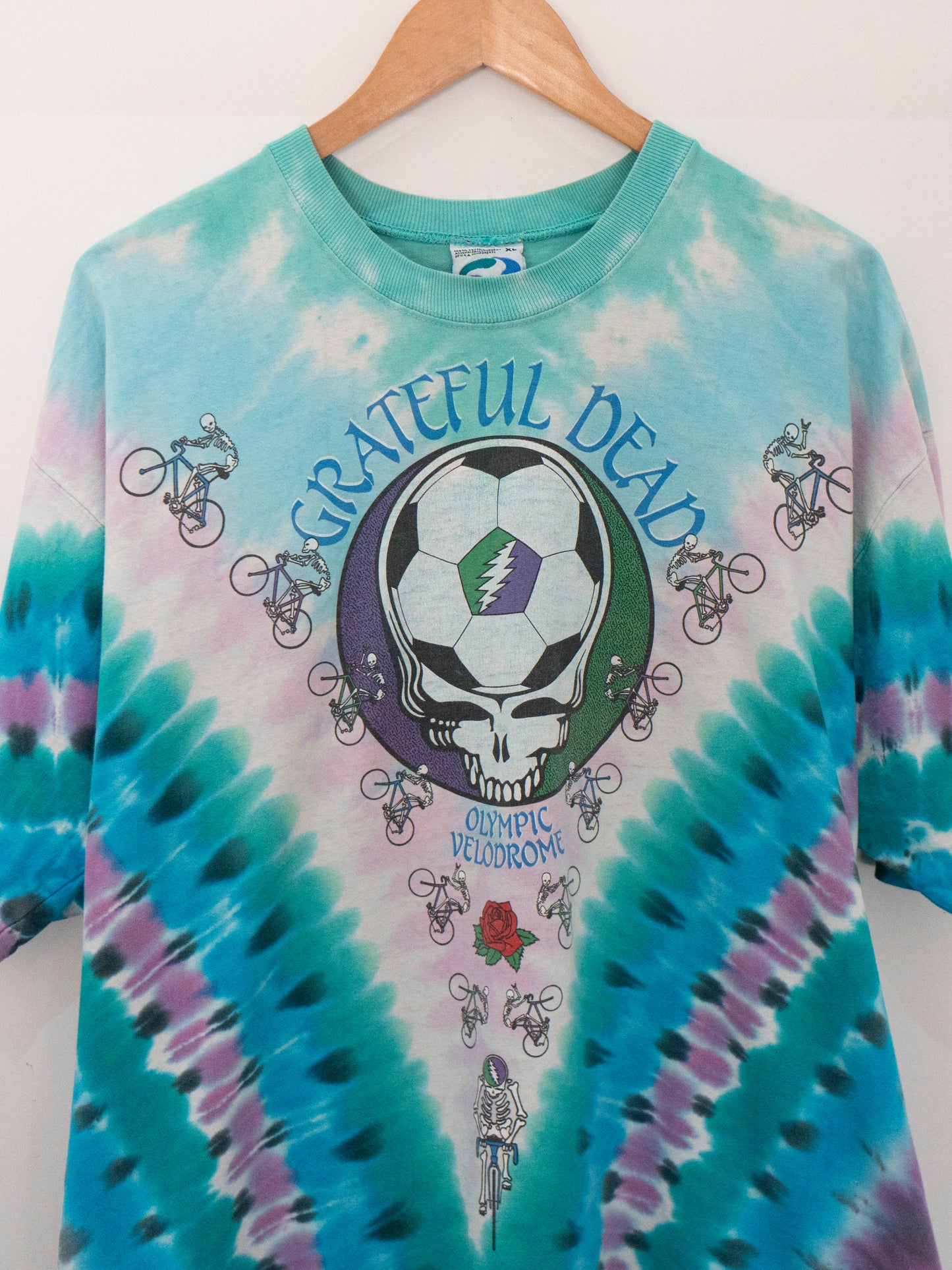1990 Grateful Dead Olympic Velodrome Tie Dye T-Shirt XL