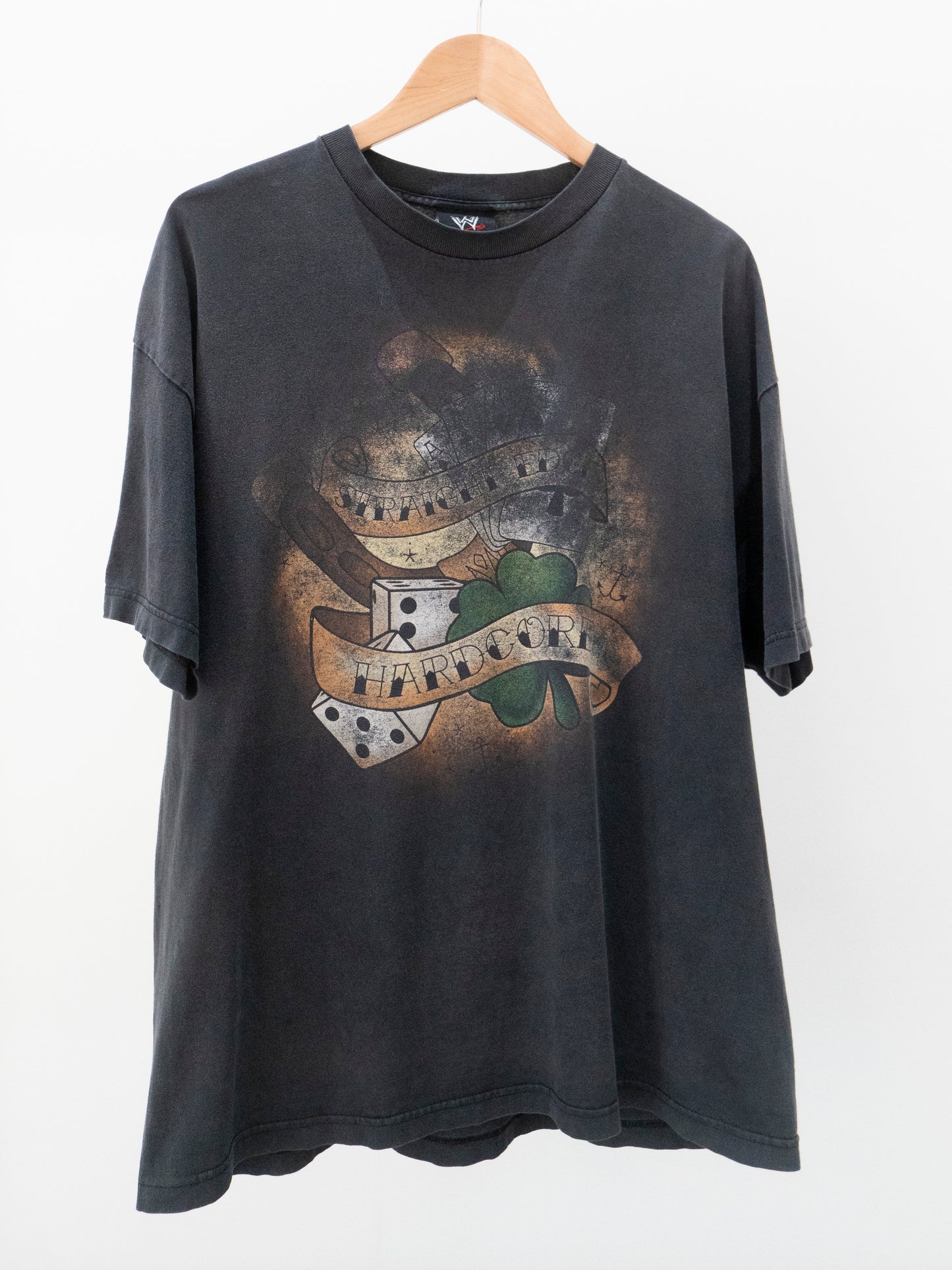 2007 CM Punk 'Straight Edge Hardcore' T-Shirt XL