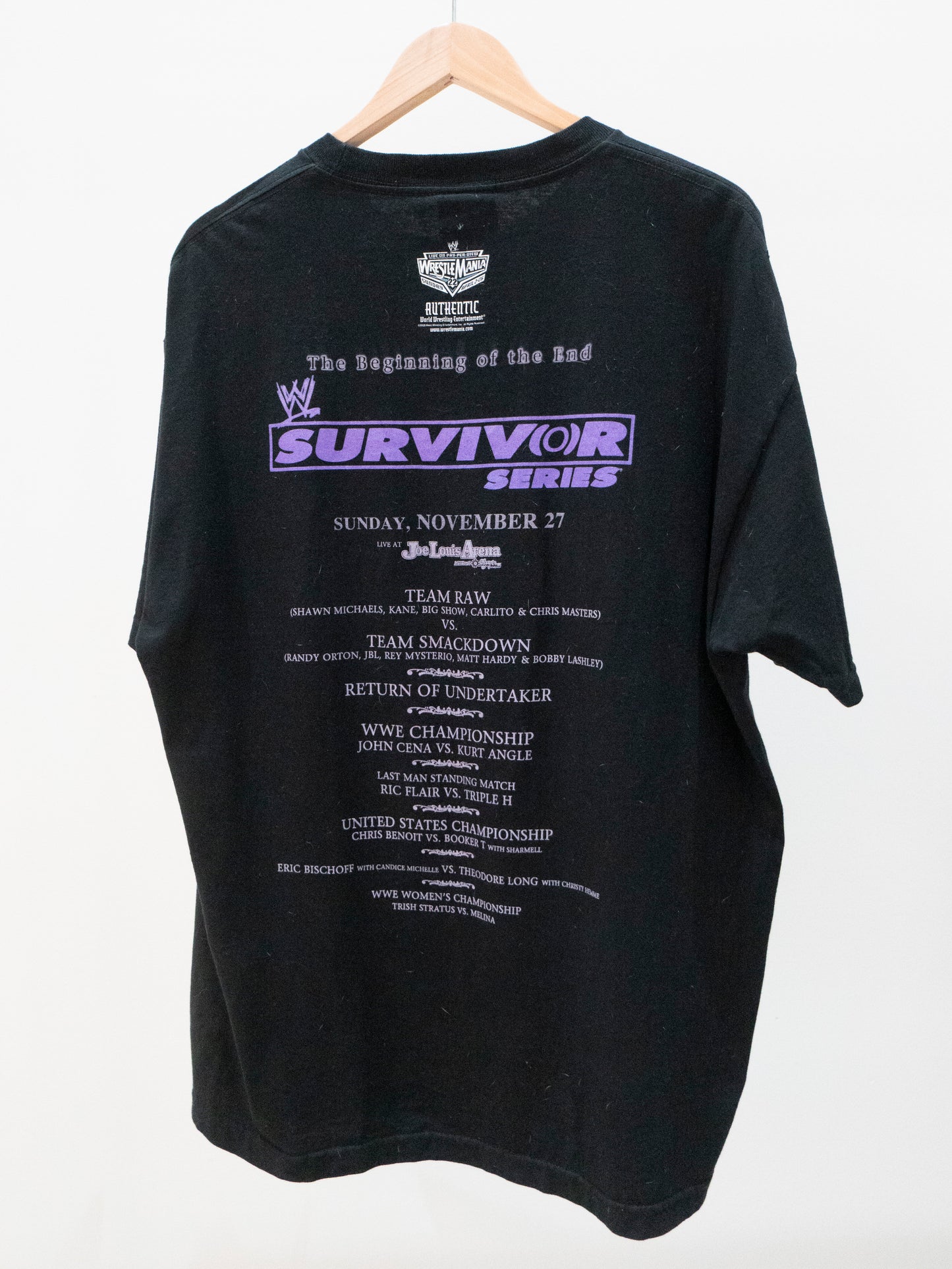 2005 Survivor Series WWE T-Shirt XL