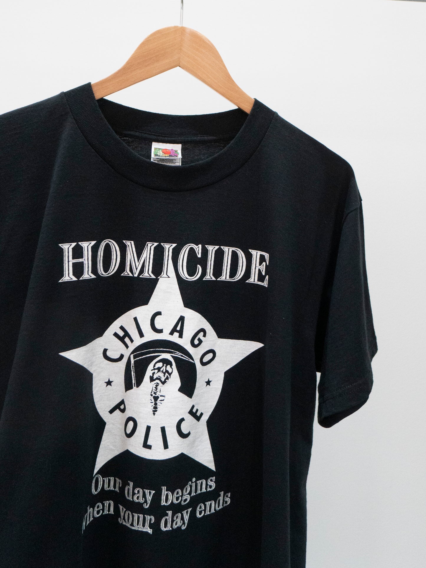 90's Chicago Police Homicide Department T-Shirt Large