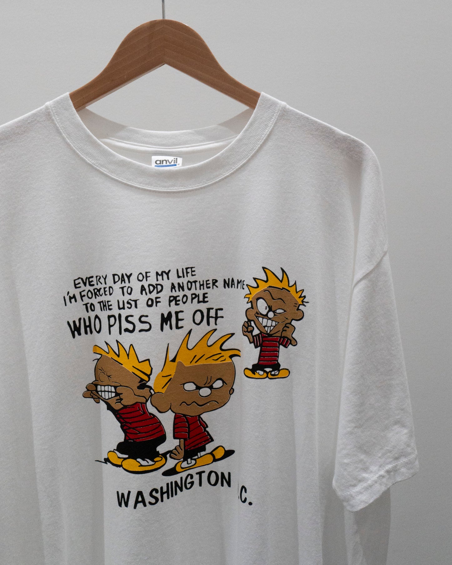 90's Washington DC 'People P*ss Me Off' T-Shirt XL