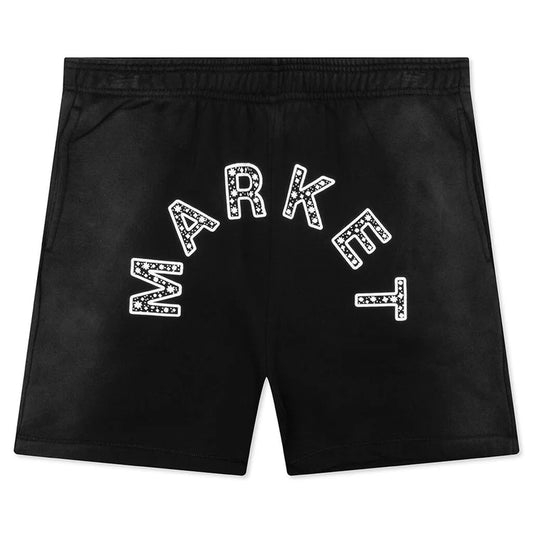Market Starry Arc Fleece Short Pirate Black