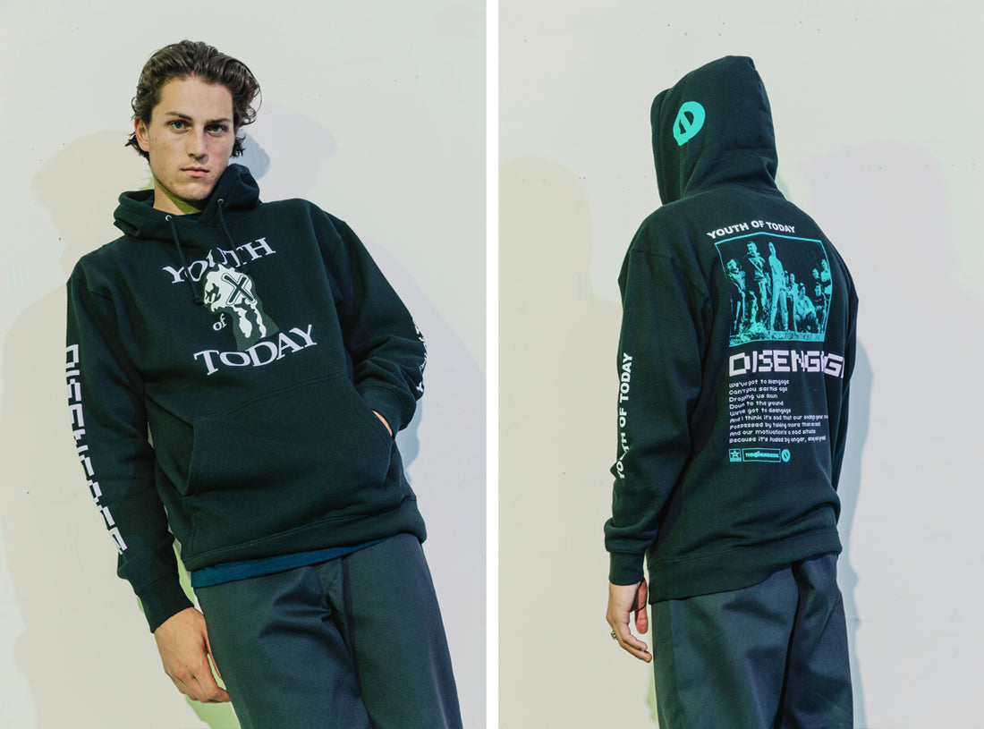 2017 Youth Of Today x The Hundreds Hoodie Large