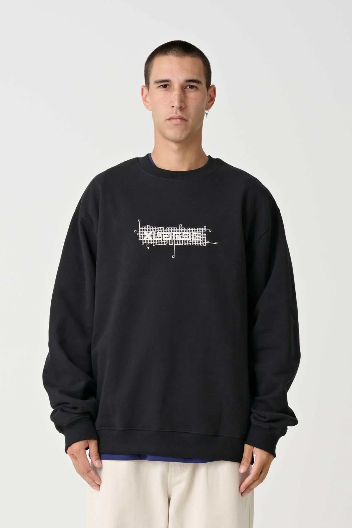 X-Large Circuit Sweatshirt Black