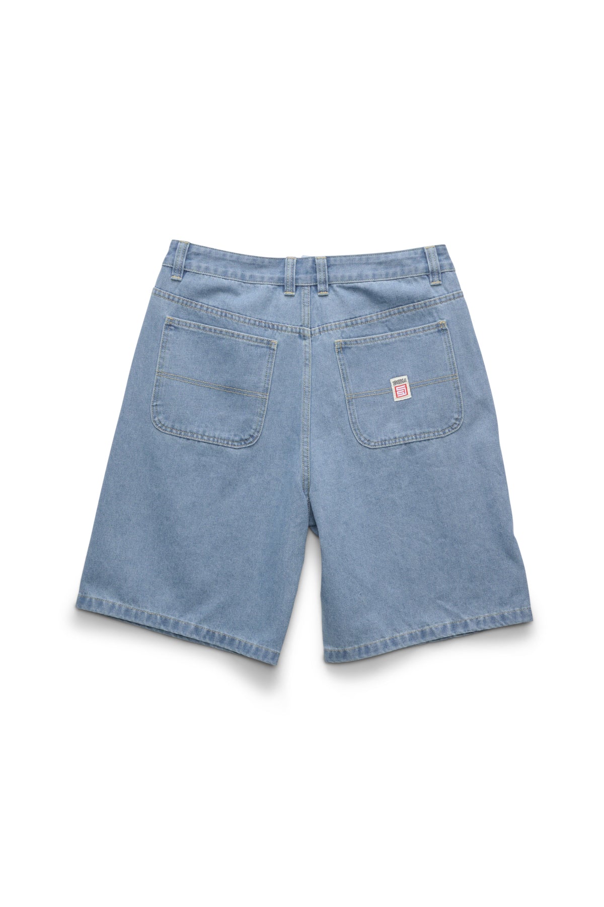 S-Double Denim Standard Short Mid Blue