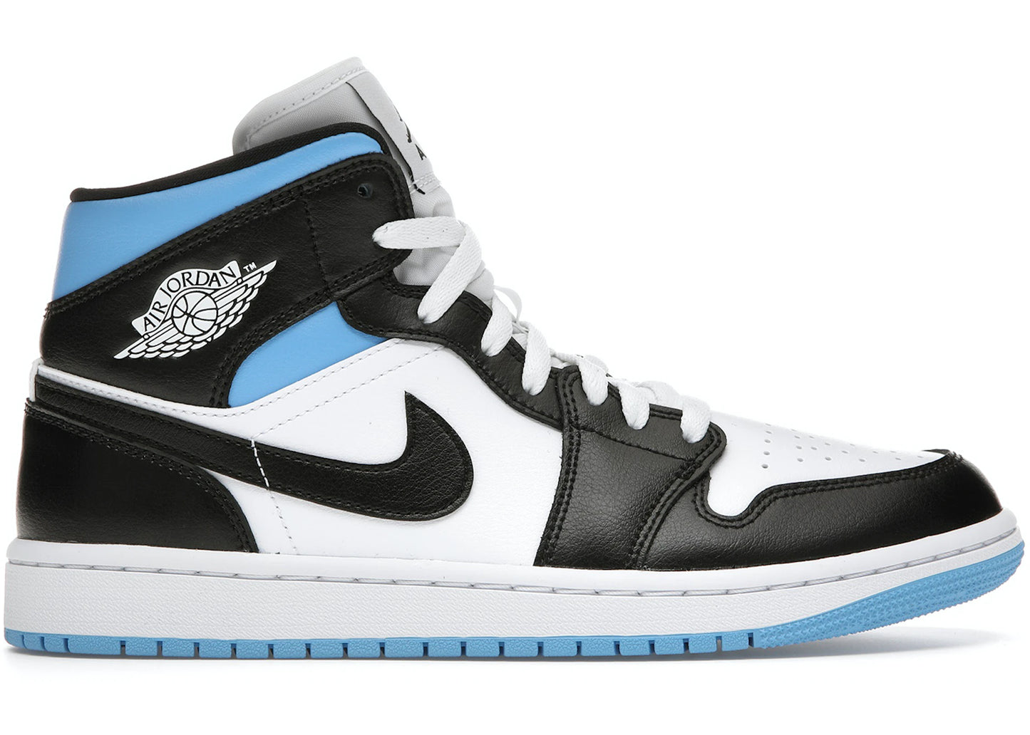 Jordan 1 Mid University Black White (12W/10.5M)