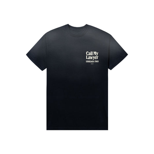 Market Call My Lawyer 3D T-Shirt Washed Black