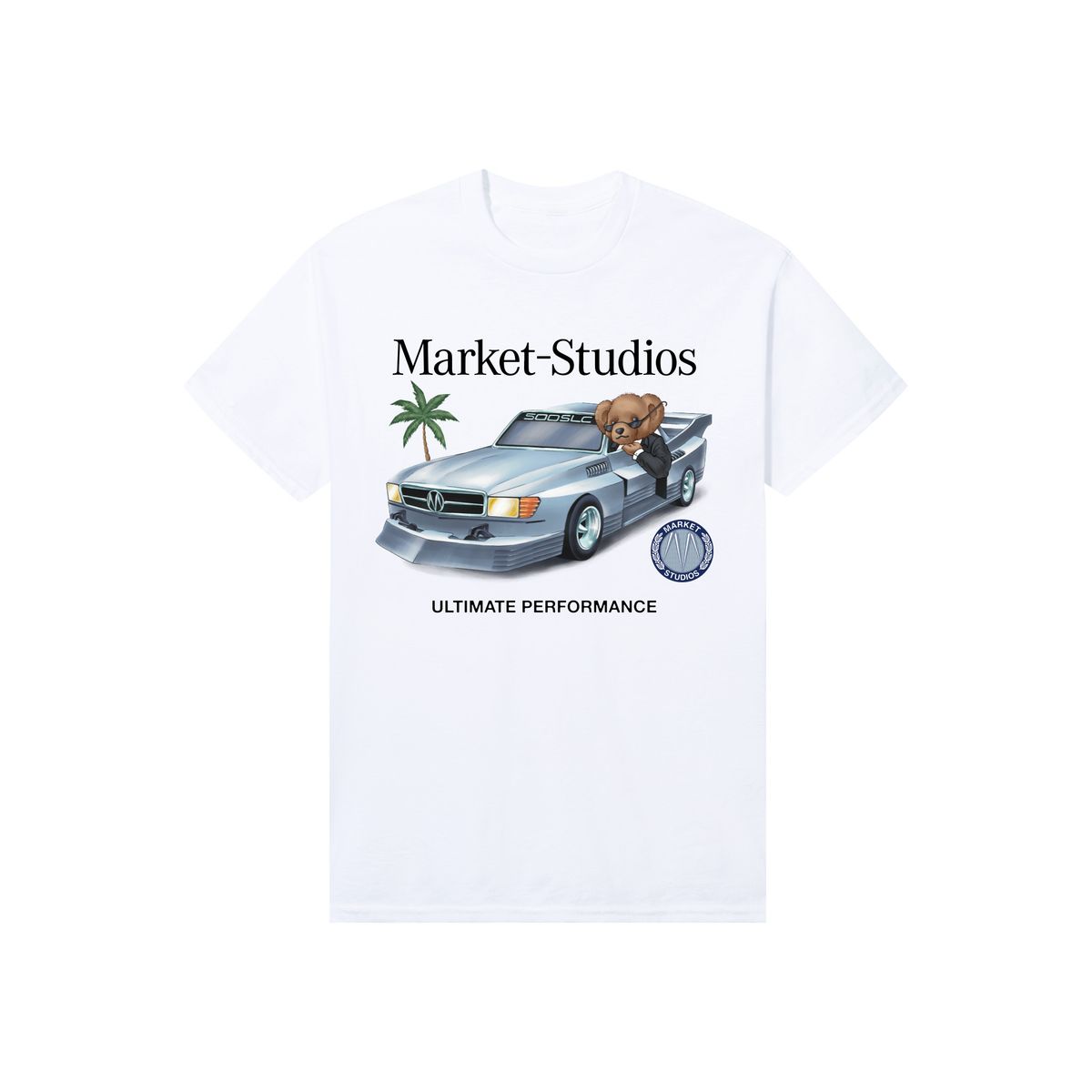 Market Des Bear T-Shirt White