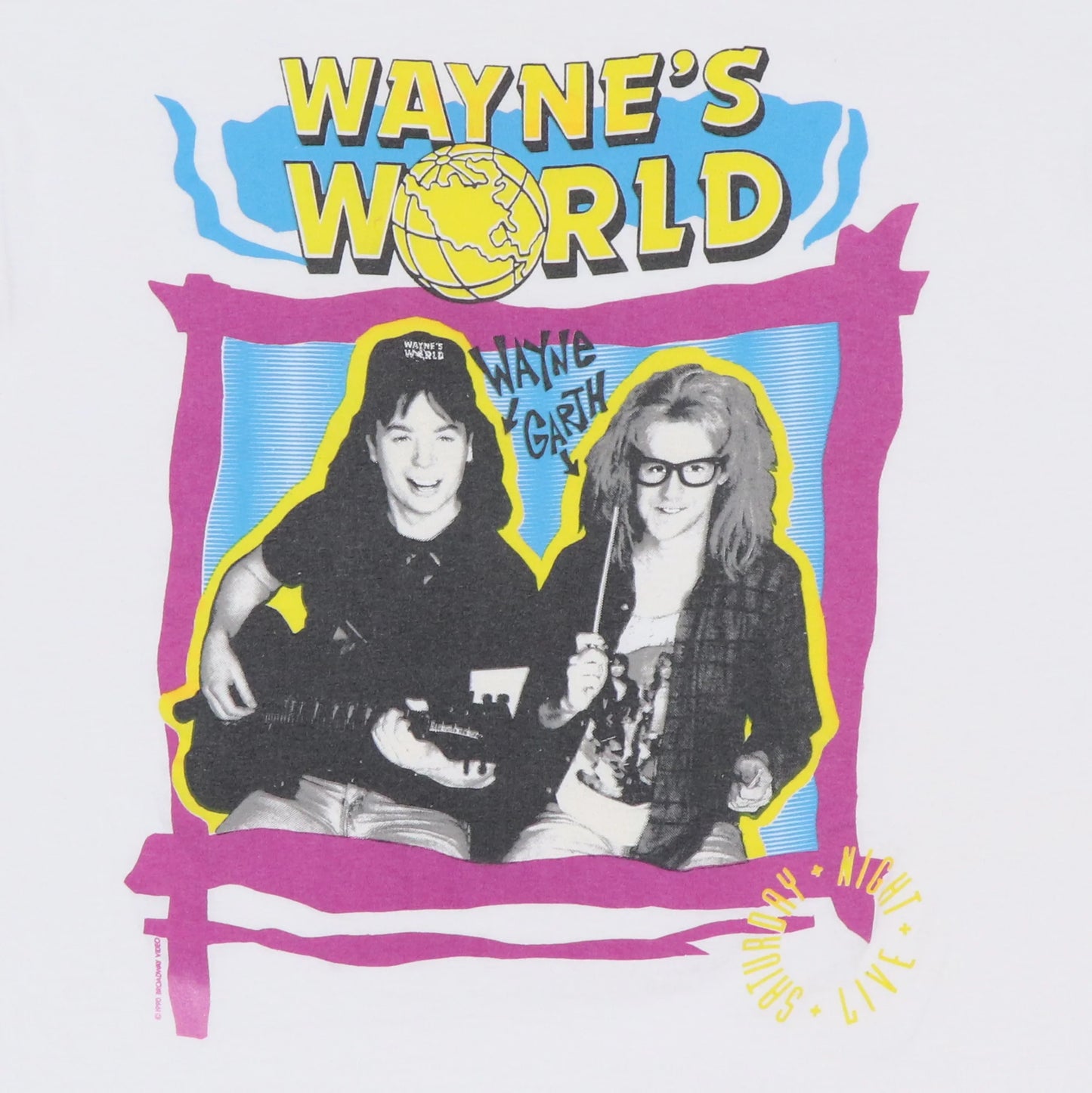 1990 Waynes World 'Saturday Night Live' T-Shirt XL
