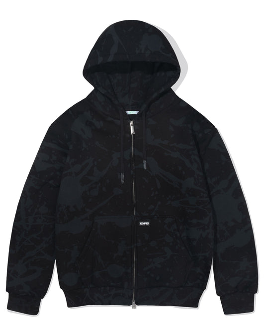 Ichpig Splatter Zip Up Black