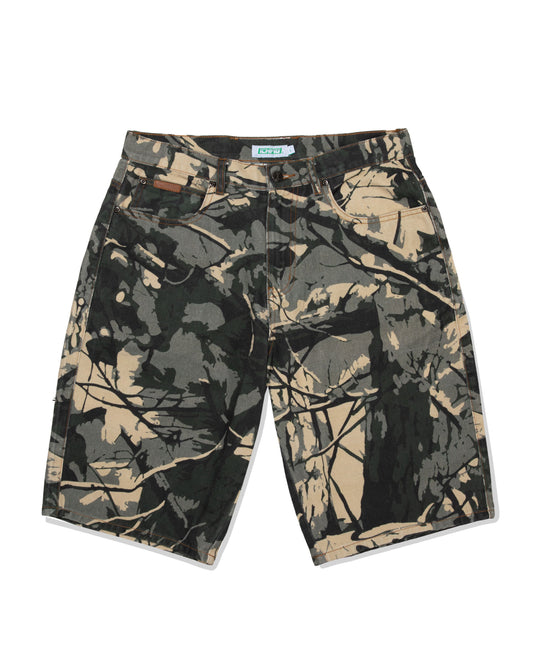 Ichpig Pigasus Denim Shorts Tree