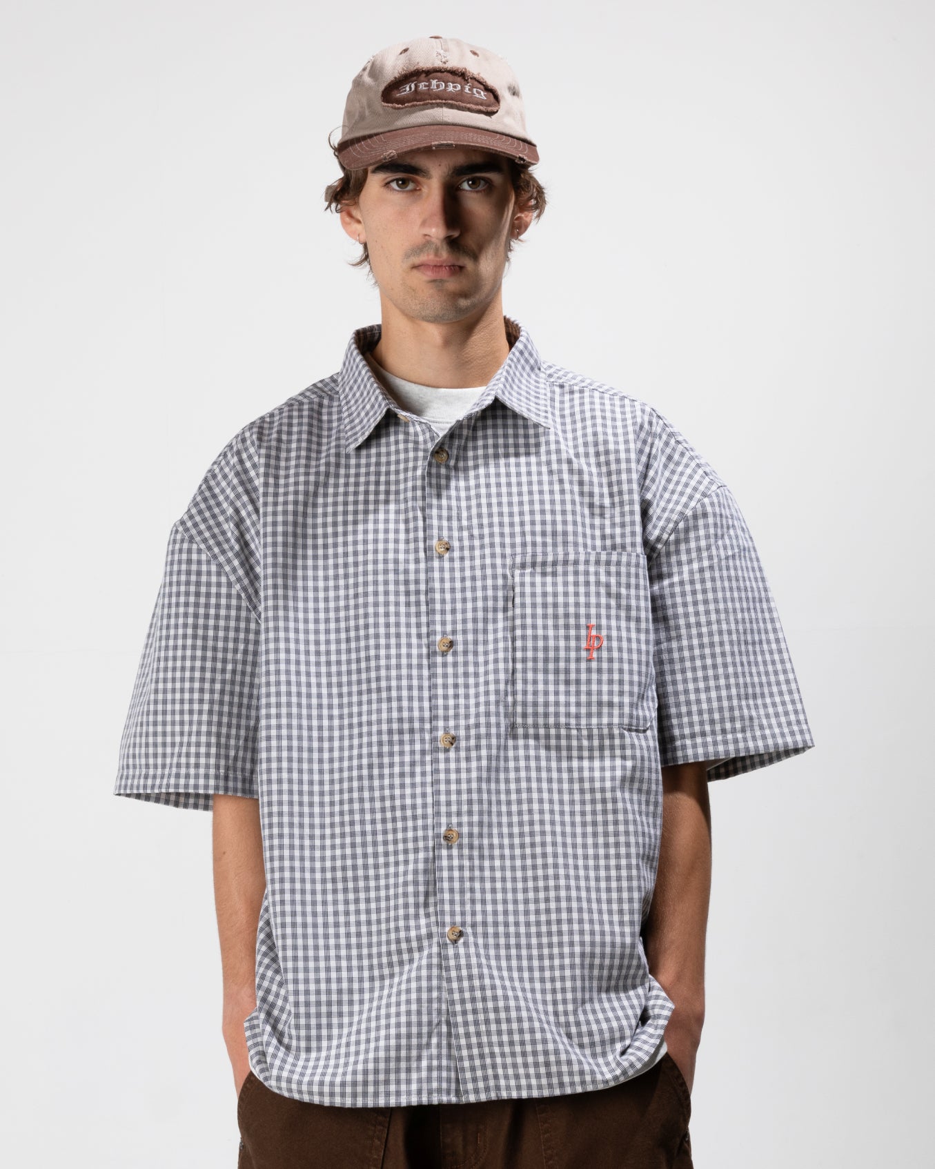 Ichpig Heritage Plaid Shirt Black/Cream
