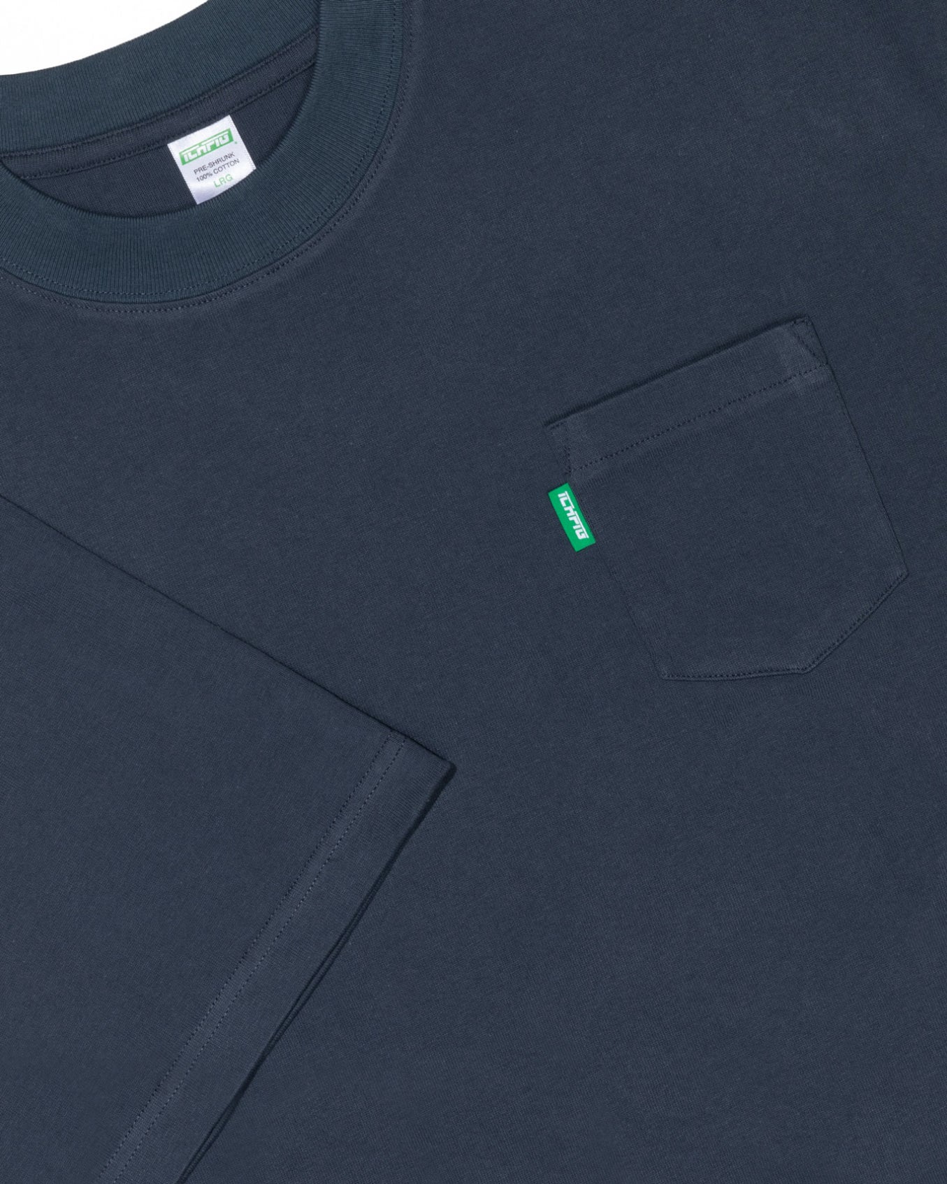 Ichpig Heavyweight Pocket Tee Steel
