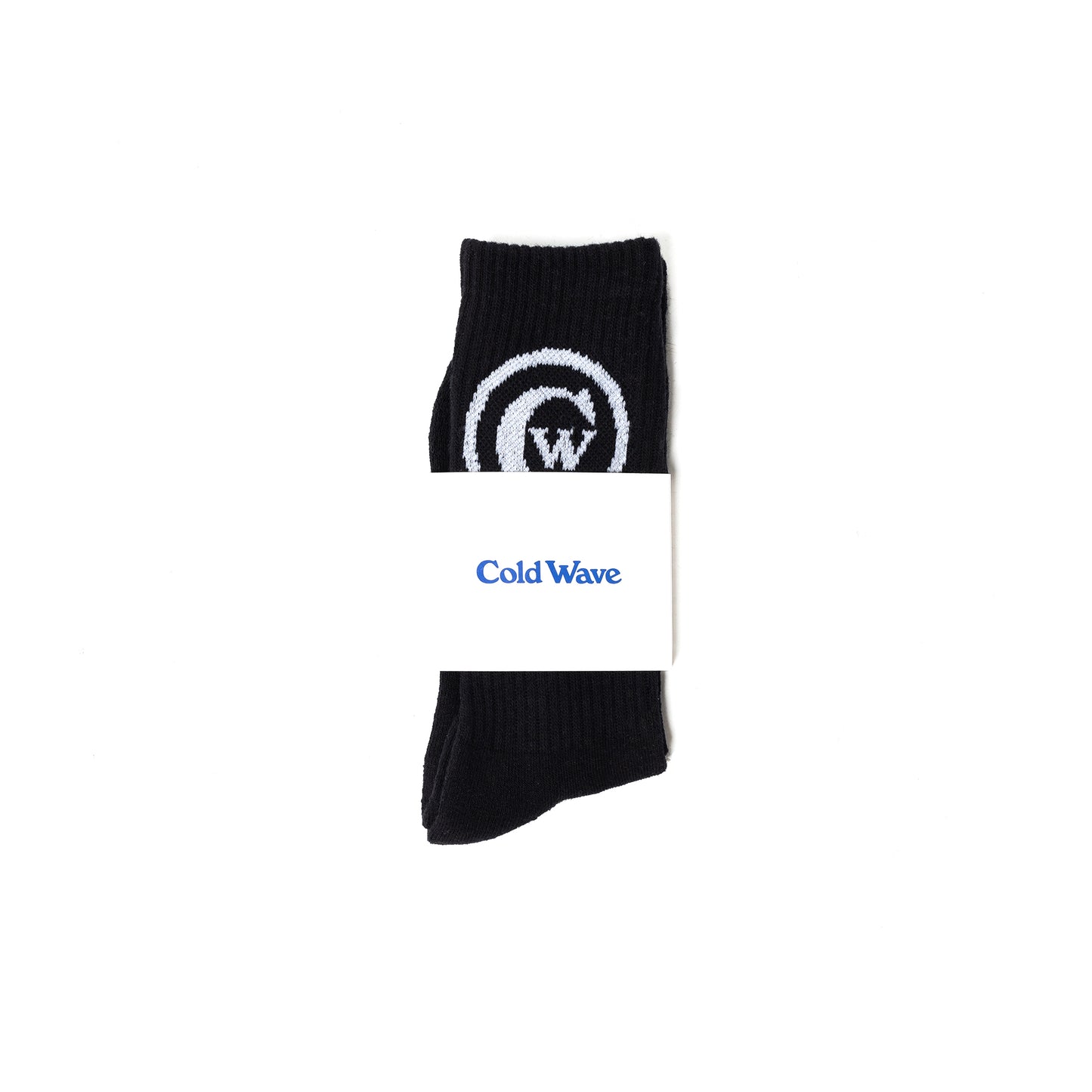 Cold Wave Logo Sock Black