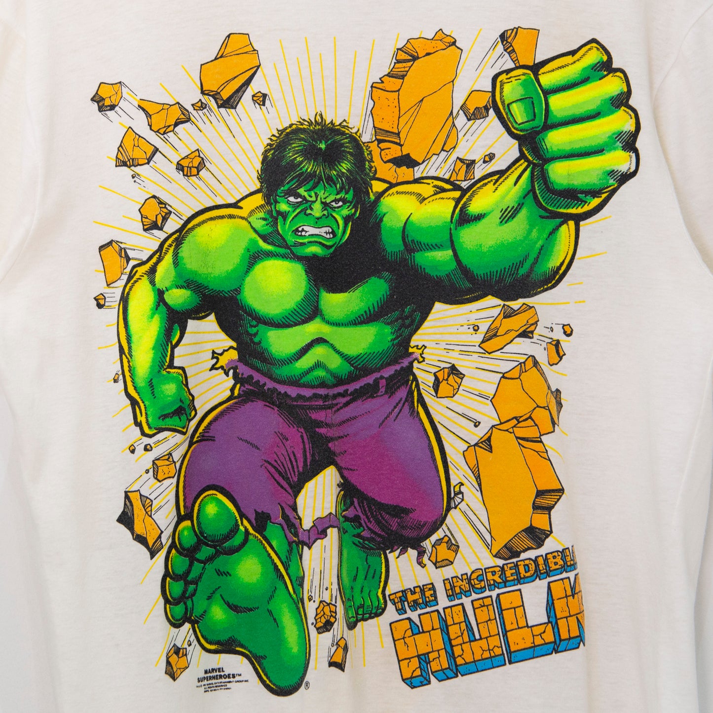 1990 The Incredible Hulk T-Shirt Medium