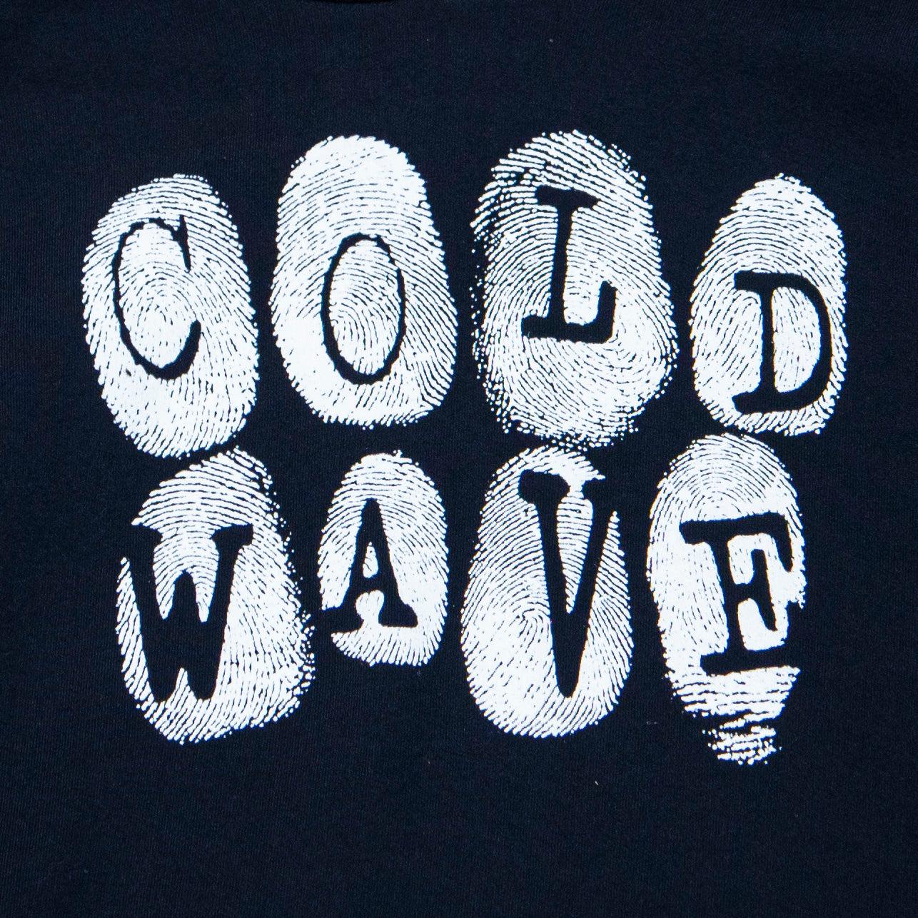 Cold Wave Fingerprint Hoodie Black