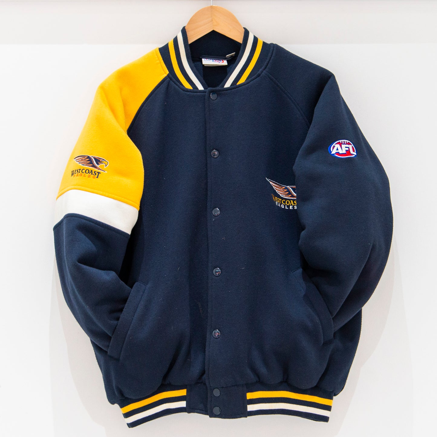 Vintage 2000's West Coast Eagles Varsity Jacket Medium