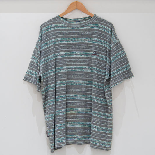 90's Quiksilver Striped T-Shirt XL