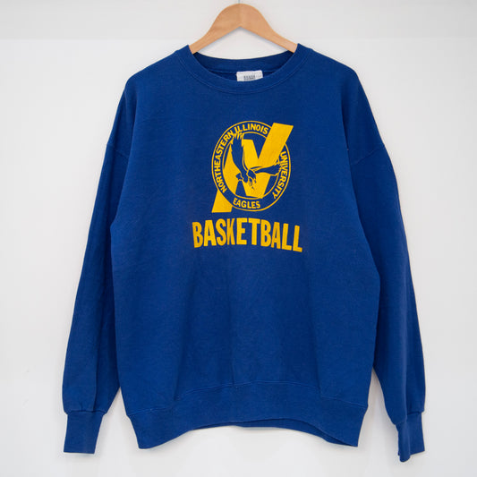 90's Illinois University Basketball Sweatshirt XL