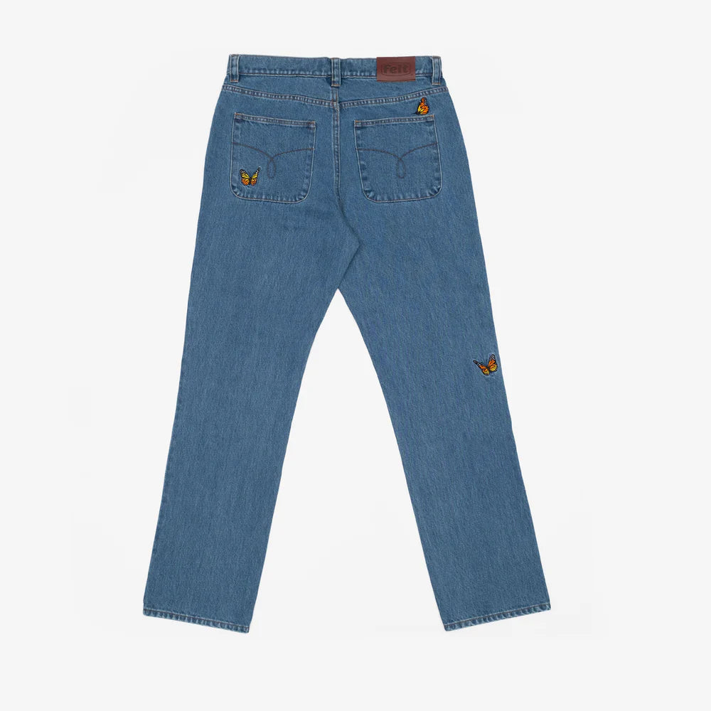 Felt Butterfly Garden Jeans