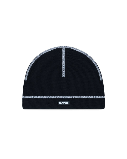 Ichpig Waffle Thermal Beanie Black