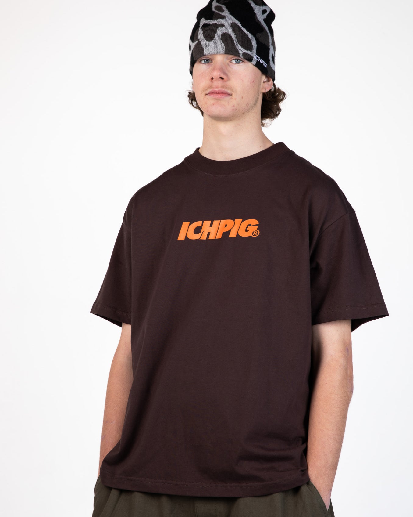 Ichpig Sprinters Tee Espresso / Orange