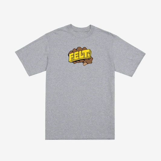 Felt Knuckle Tee Grey