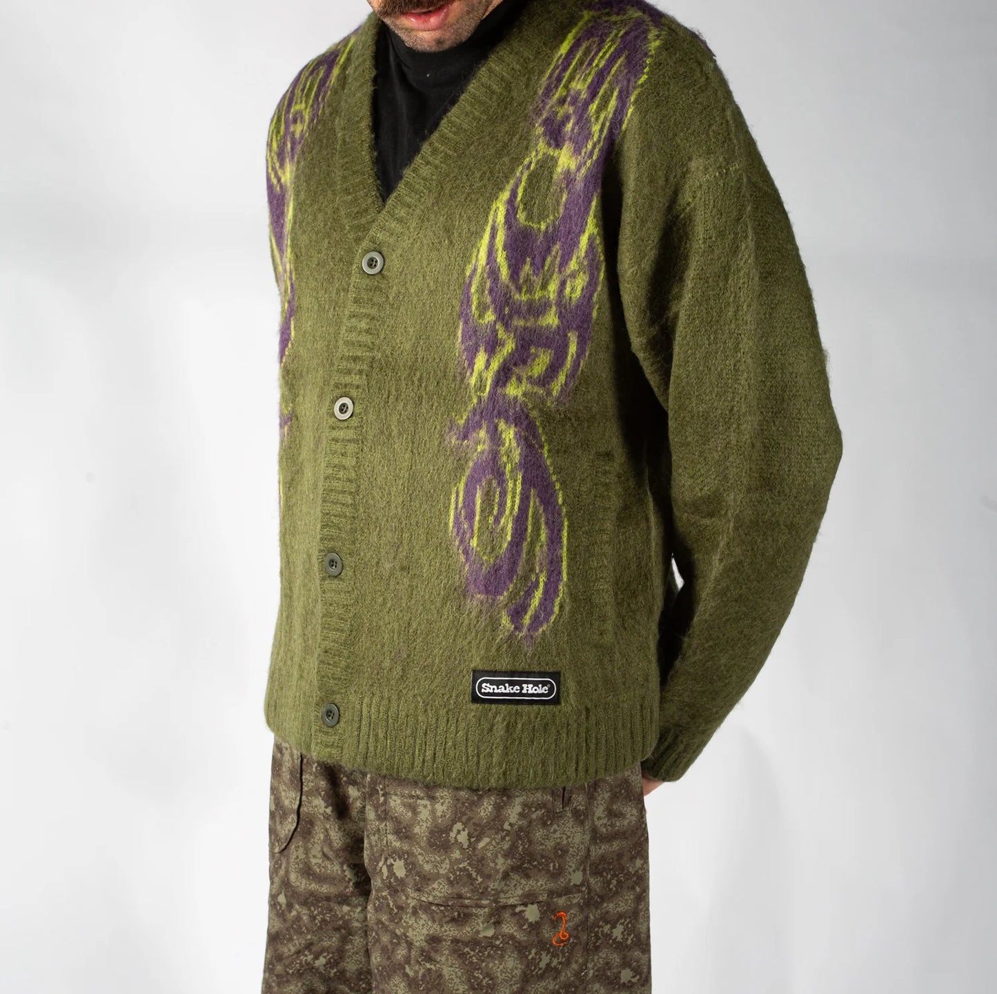 The Snake Hole Tribal Mohair Cardigan