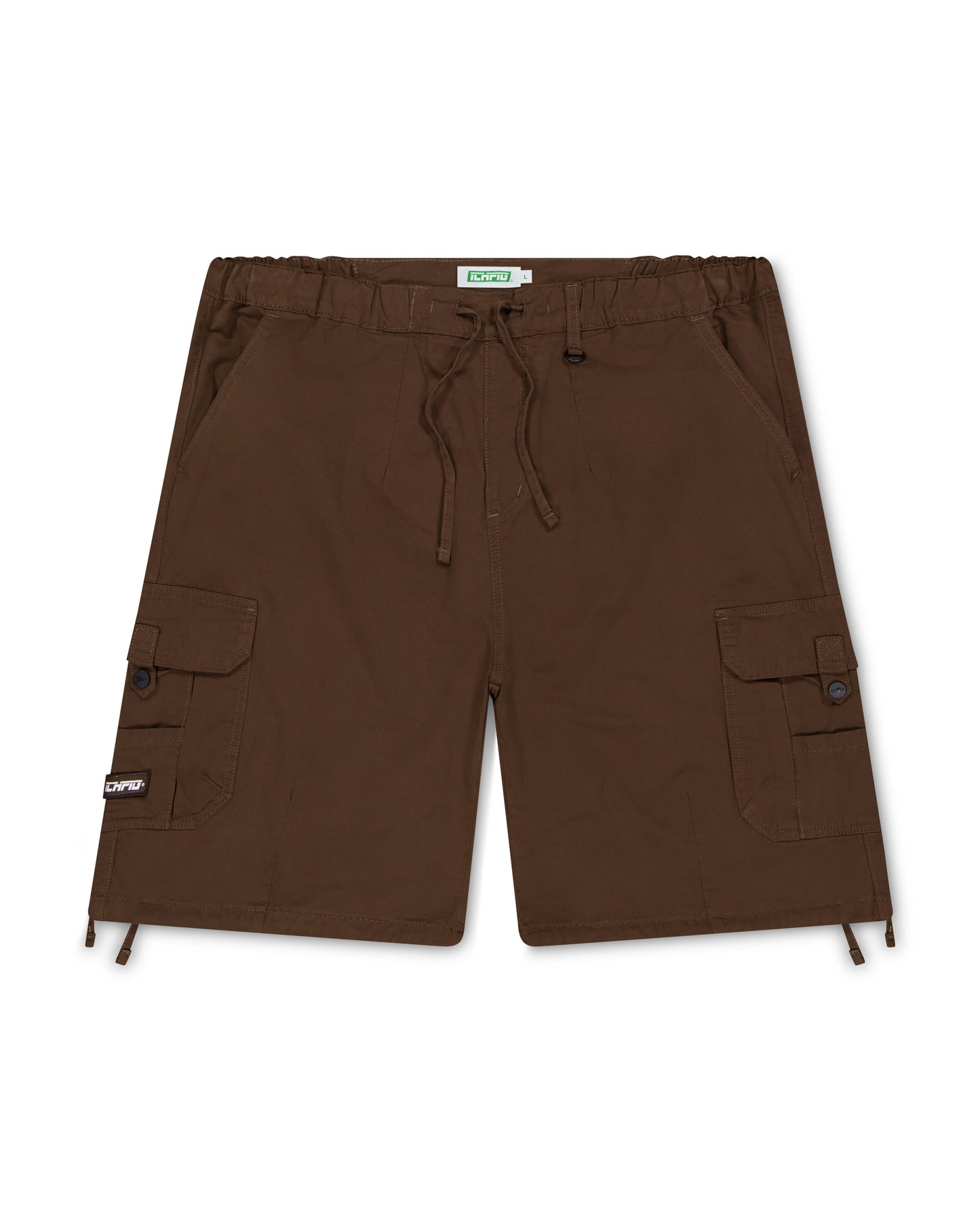 Ichpig Para Cargo Shorts Washed Brown