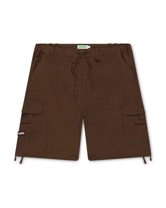 Ichpig Para Cargo Shorts Washed Brown