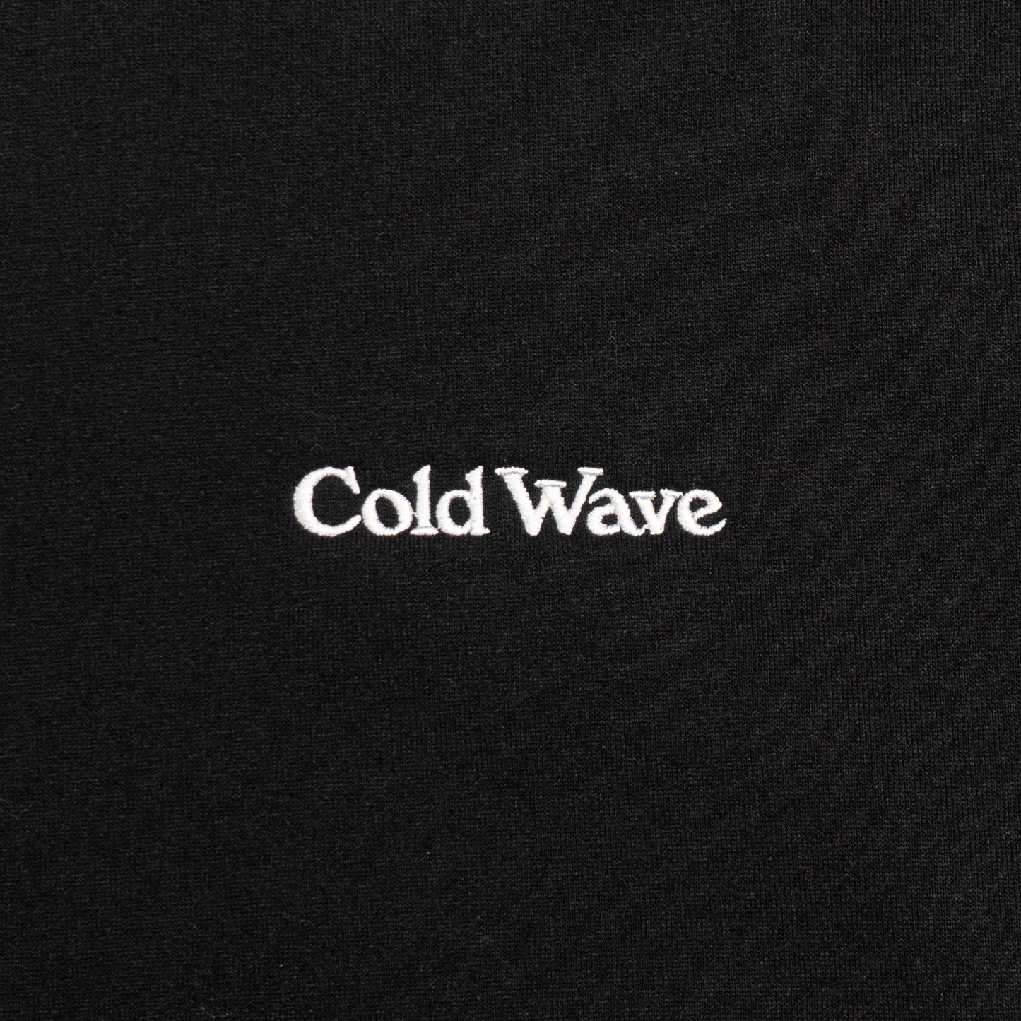 Cold Wave Embroidered Logo Sweatshirt Black