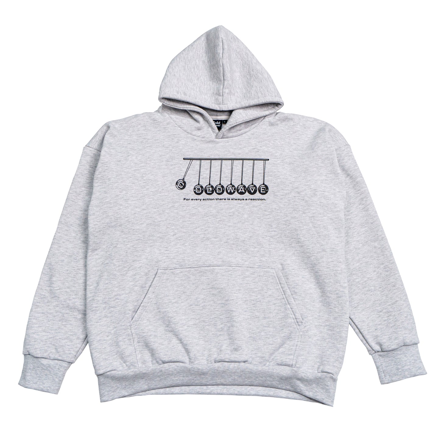 Cold Wave Newton's Cradle Hoodie Grey