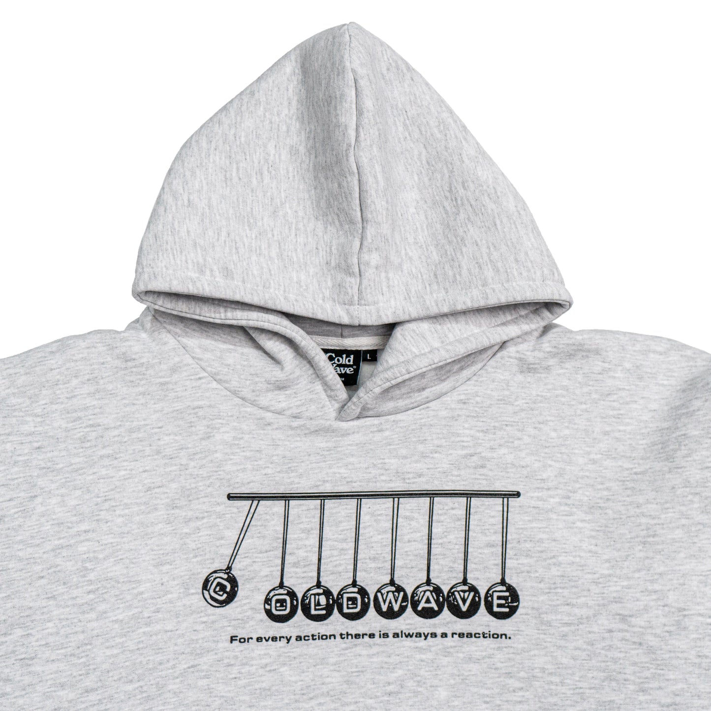 Cold Wave Newton's Cradle Hoodie Grey